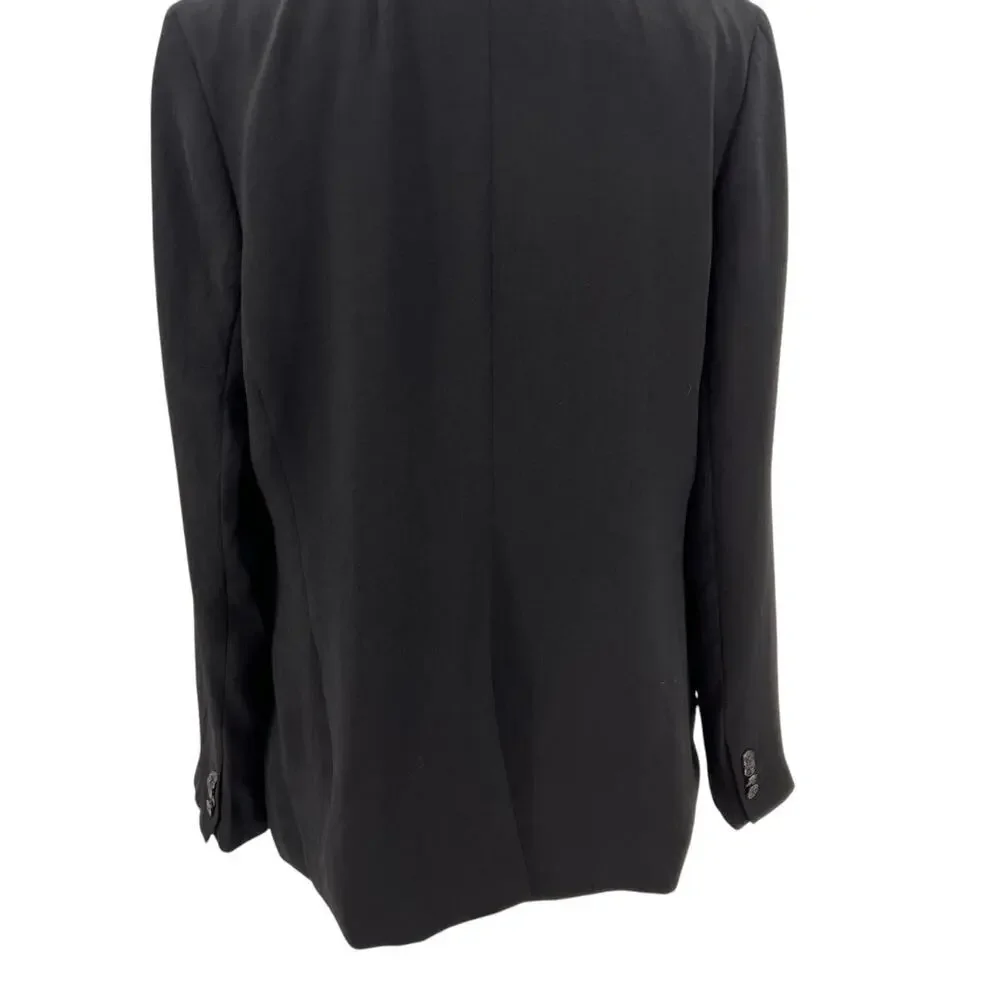 Madewell The Rosedale Blazer in‎ Crepe in Black Size 12